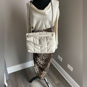 Veronica Beard Size 2 Silk Midi Length Animal Print Skirt